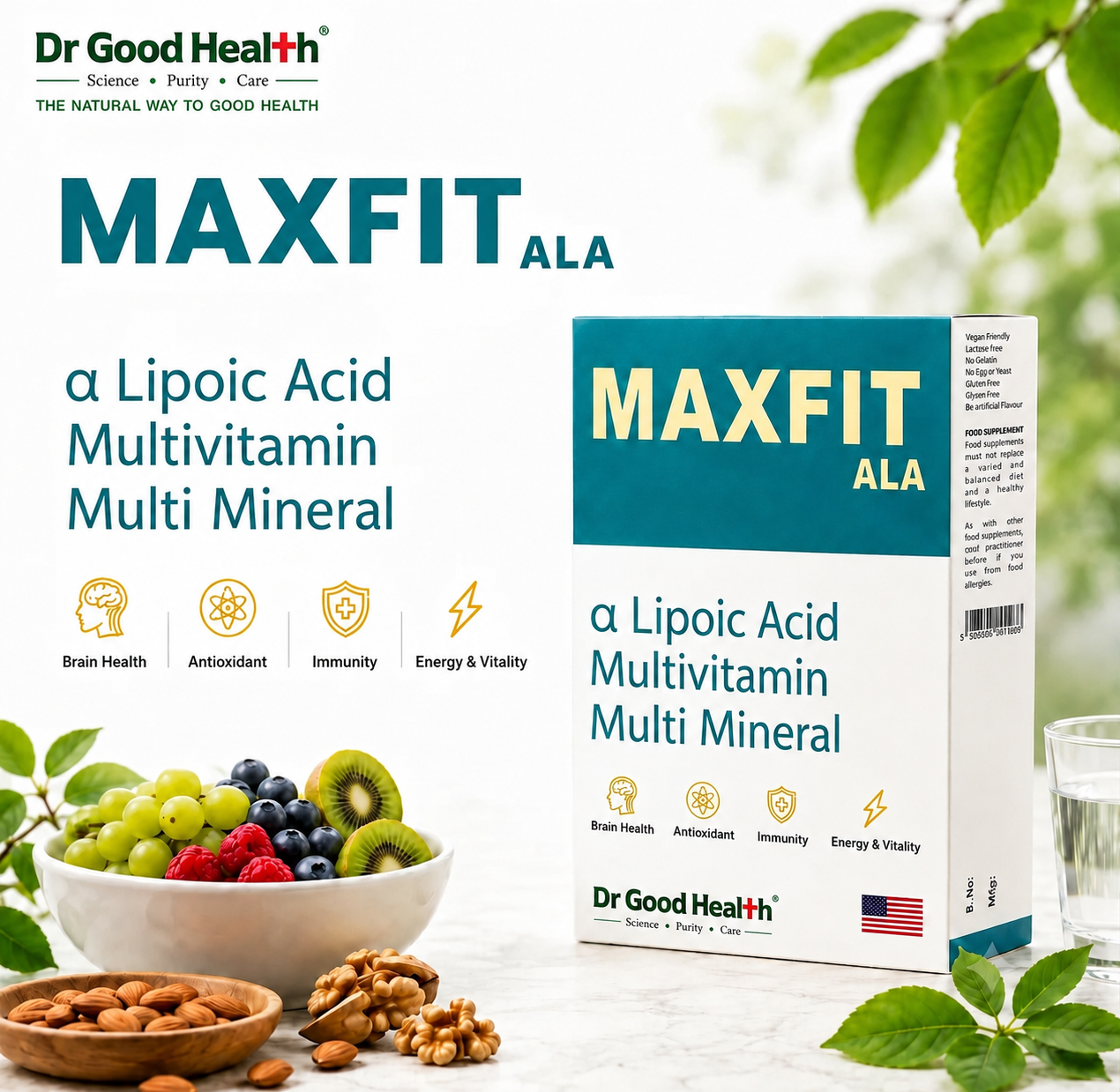 MAXFIT ALA Nerve & Wellness Support